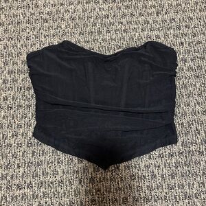 Elegant Black Strapless Top